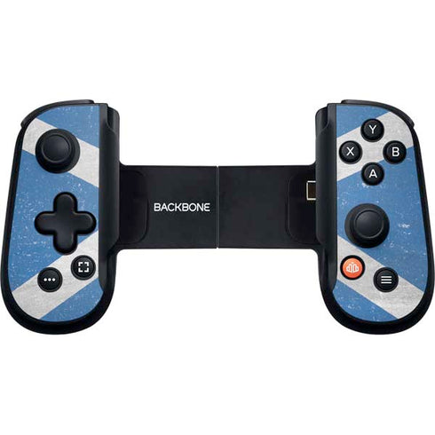 Scotland Flag Distressed Backbone One for iPhone Game Controller Skin